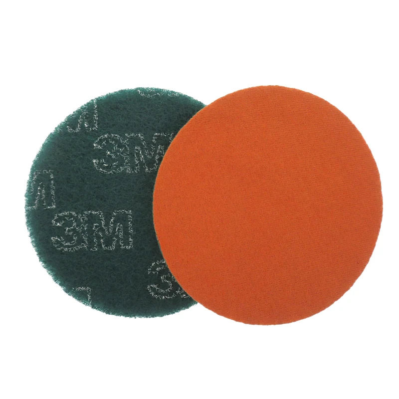 7 Inch Power Scrubber Scouring Pad  Flocking Scuff Pads Hook and Loop Surface Conditioning Disc for Household Cleaning 2Pcs