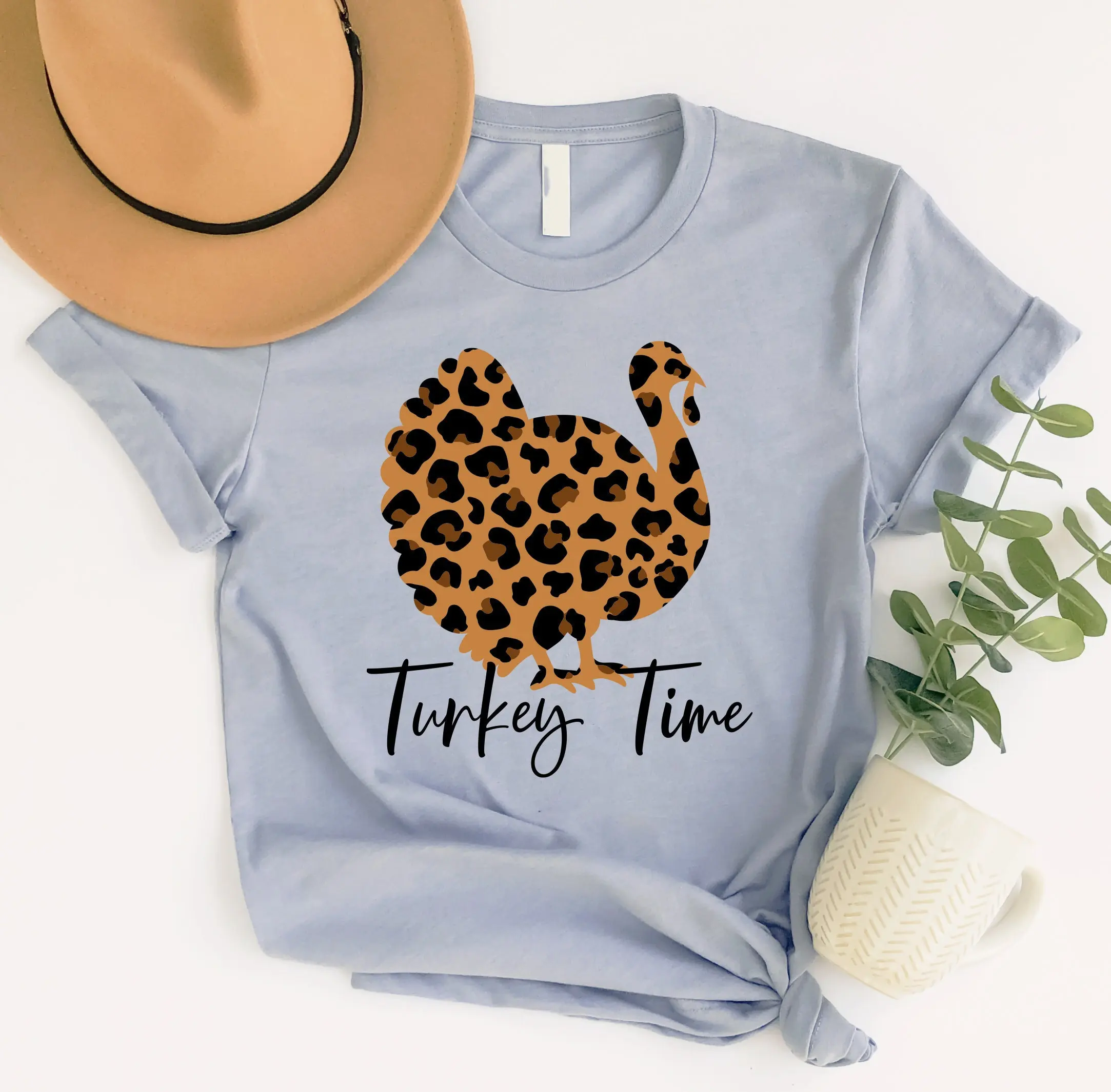 

Turkey Time T Shirt Thanksgiving Fall Funny Pumpkin Its Yall Happy Hello