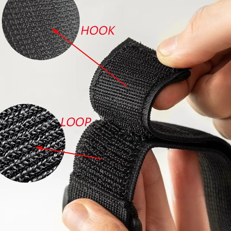 5Pcs Elastic Hook and Loop Cable Tie Reverse Buckle Stretch Fastener Cable Straps Nylon Extension Strap Cord Wrap Organizer