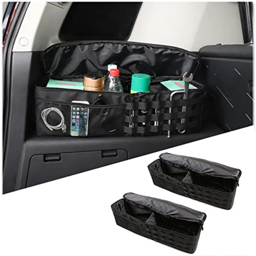 

Car Trunk Organizer Compatible with FJ Cruiser 2007-2021 Rear Storage Organizer Multi-Compartment Ox Cloth Car Storage Bag Spa