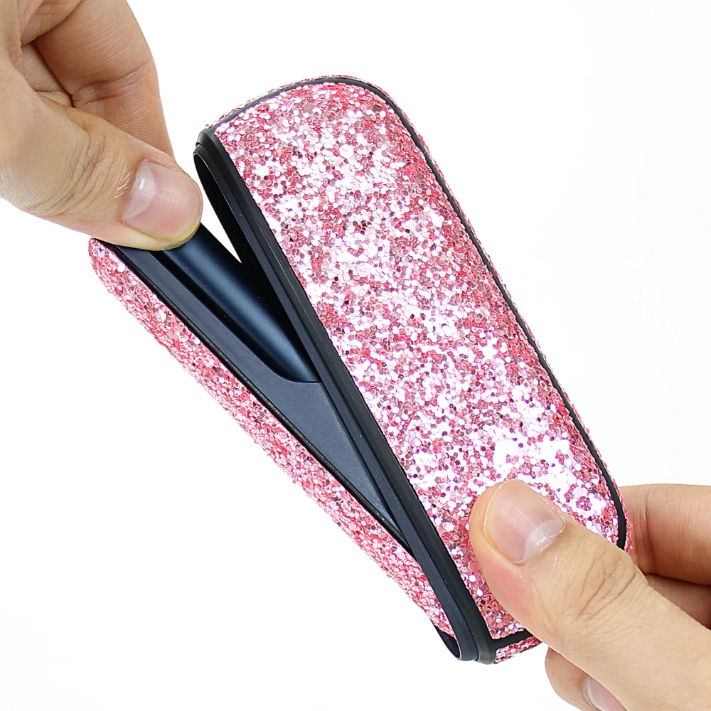 New 5 Colors Bling for IQOS ILLUMA Leather Case Bag Cases Holder Cover for ICOS ILLUMA I Protective Accessories