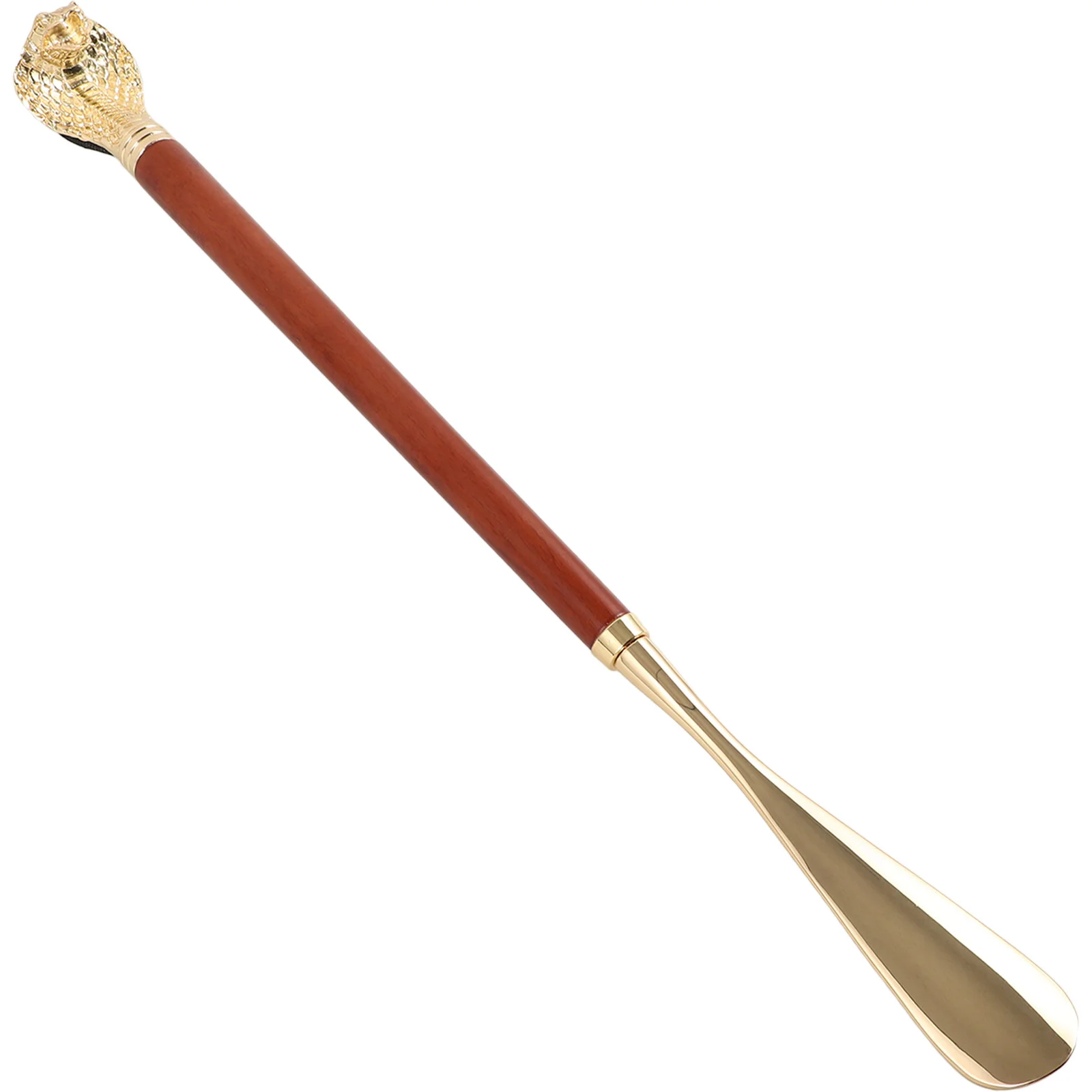 Shoe Horn Extra Long Handle Zinc Alloy Wood Shoehorn For Adults Portable Travel Shoe Helper Home Boot