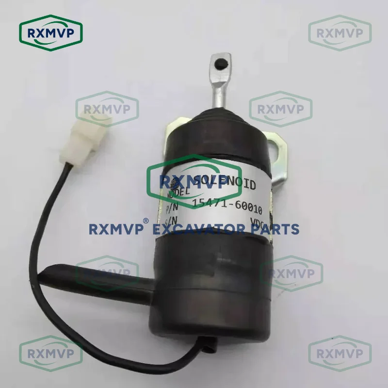 052600-1001 15471-60010 12V Stop shutdown shut-off Solenoid Valve Fits Excavator KX161-2 KX101 KX151