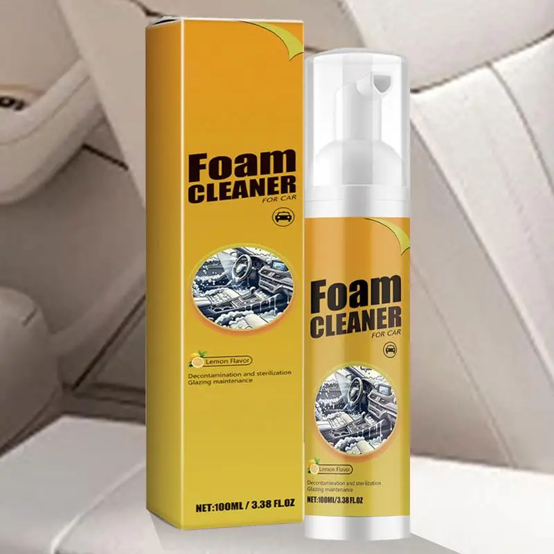 Auto Foam Cleaner Car Detailer Multipurpose Stain Remover Spray Long-Lasting Automotive Interior Cleaner For Rubber Metal Fabric