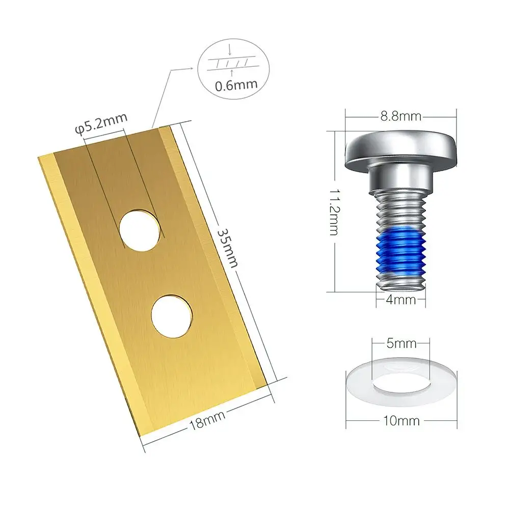 شفرات استبدال جزازة العشب الثقيلة العالمية روبوت جزازة العشب شفرة استبدال الملحقات ل Mammotion Luba Yuka #6