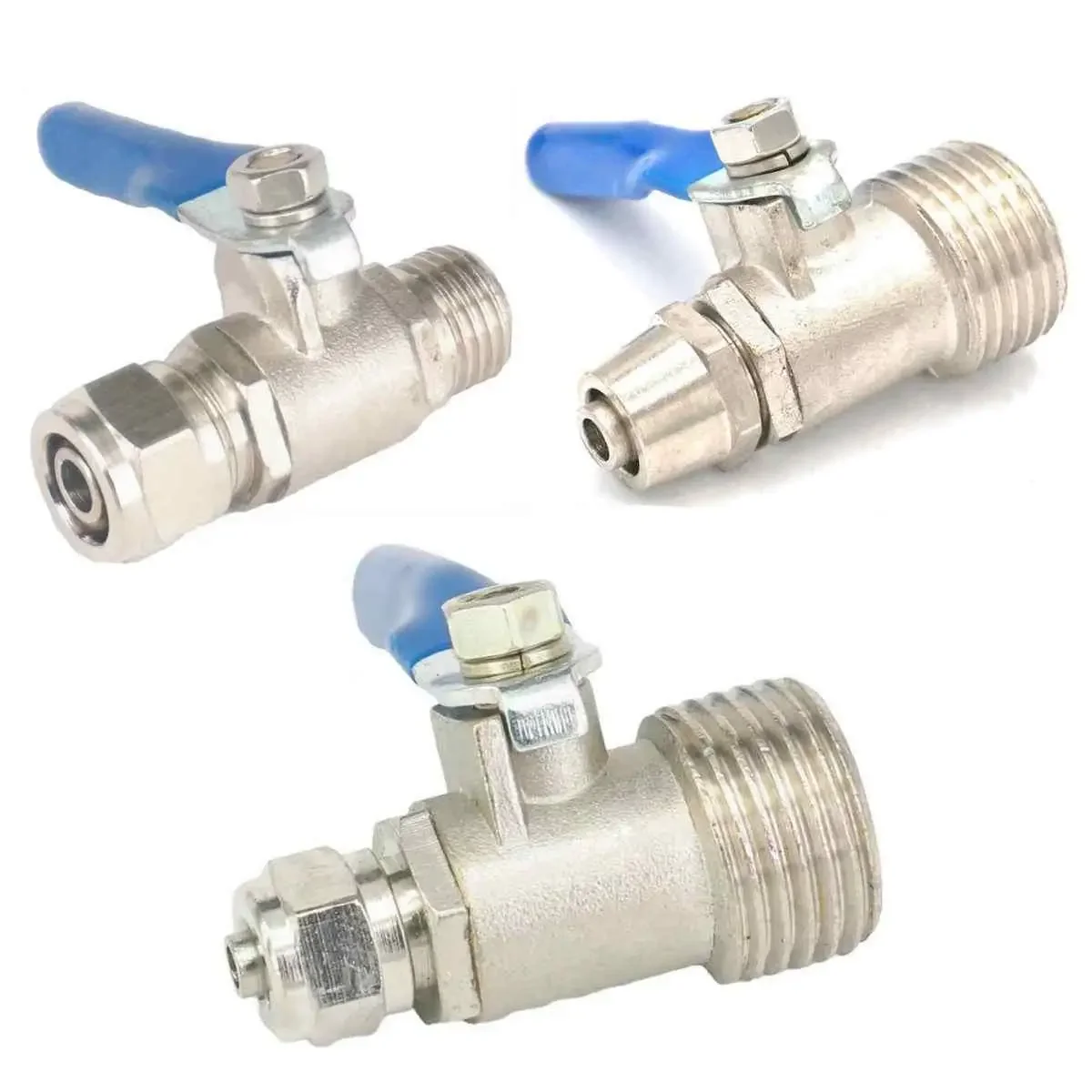 

1/4 "3/8" 1/2" BSP штекер-подходит для шланга O.DxI.D 6x4/8x5/10x6,5/12x8 мм никель-латунный шаровой клапан Quickfit, диспенсер для воды, фильтр-очиститель