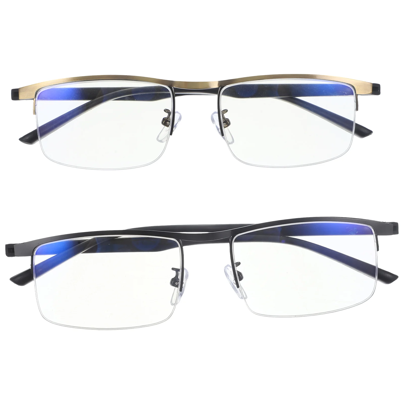 

2 Pcs Auto Reading Glasses The Aged Eyeglasses for Women Anti-blue Light Male Professional