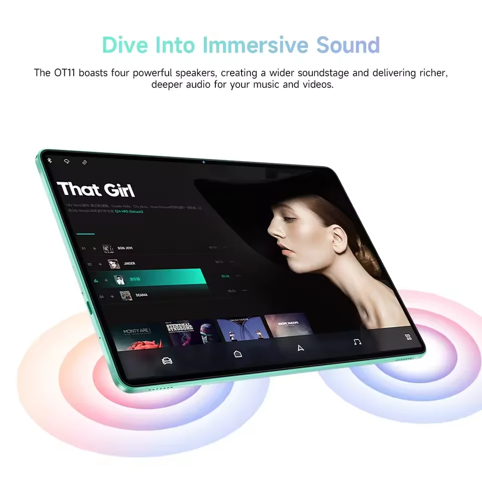 Oukitel OT11 Tablet 8000mAh 11 ″ HD +Display Widevine L1 Smartphone Tablets 16(4 + 12)GB +128GB Dual SIM 4G Tablets Android 14