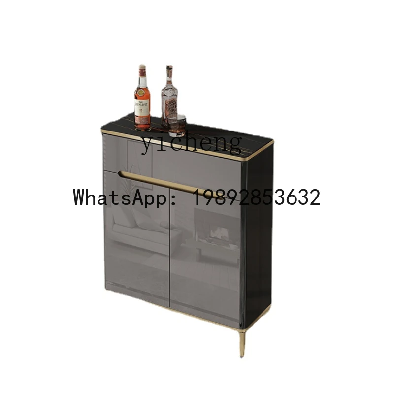 Sideboard Cabinet Small Size Affordable Luxury Style  Minimalist Kitchen Locker Modern Stone Plate