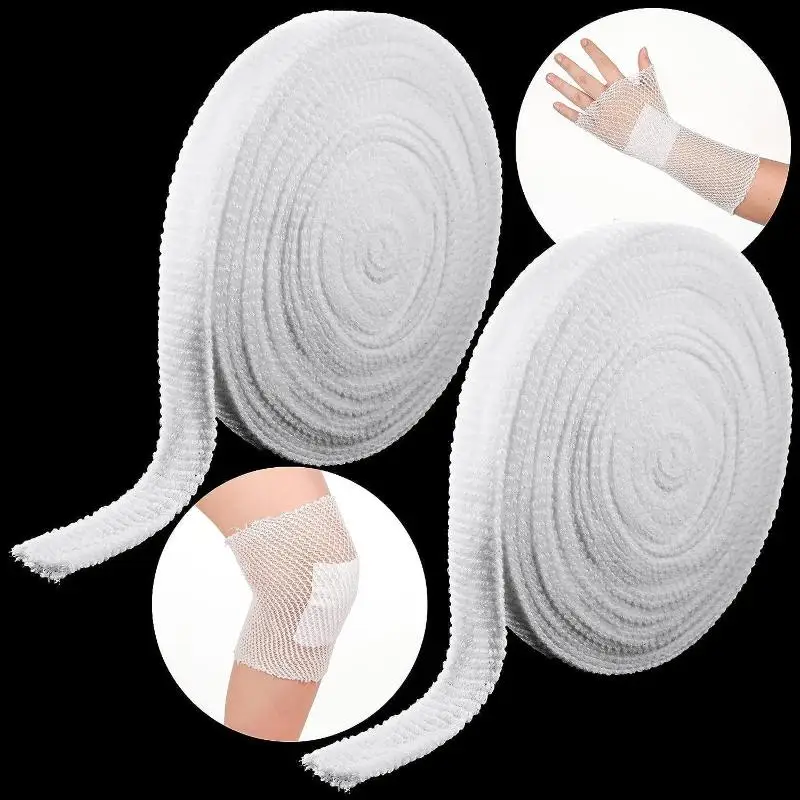 1 Roll Mesh Tubing Tubular Gauze Fix Breathable Bandage Elastic Net Wound Dressing Net Tubular Bandage Retainer For Adults Ankle