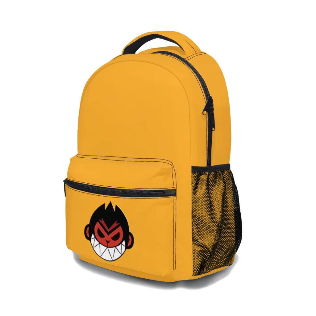 Mochila escolar Monkie Kid para niños, mochila de estudiante de gran capacidad, mochila de estudiante de secundaria de dibujos animados, 17 pulgadas