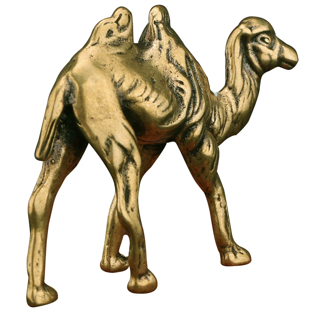 Kamel förmige Verzierung Messing Skulptur Vintage Kamel dekorative Verzierung