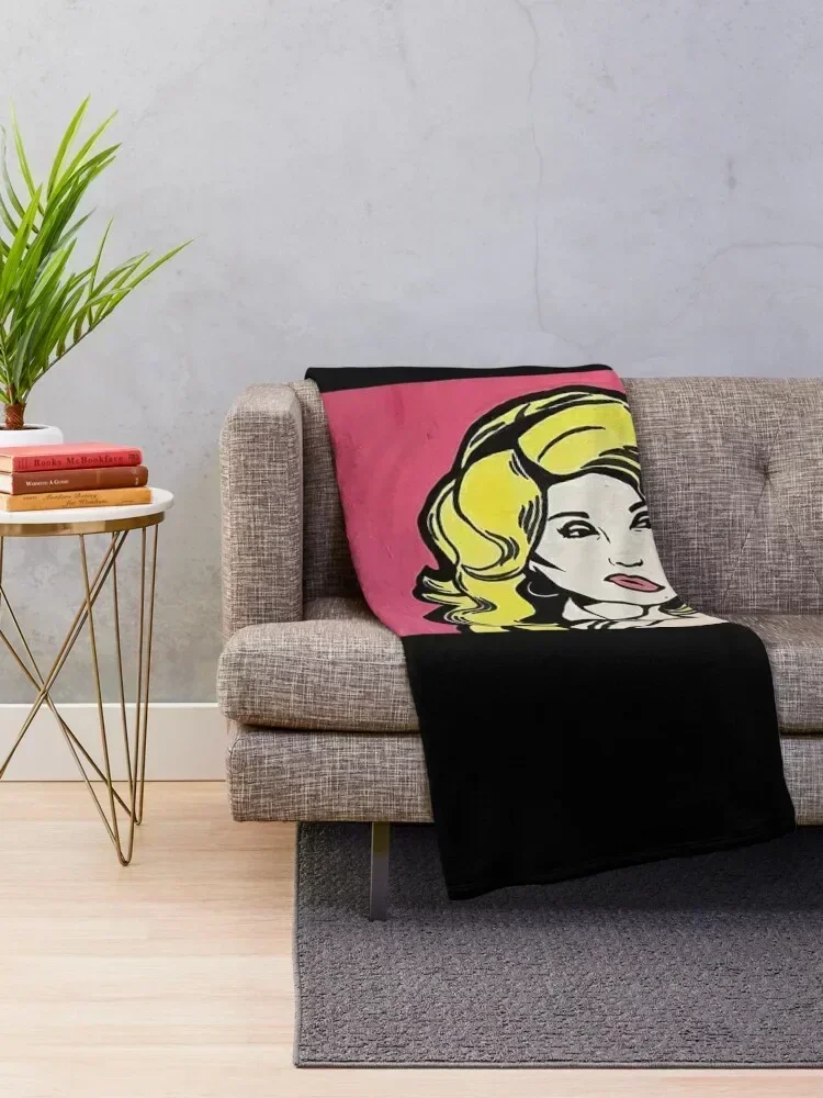 Dolly Parton Pop Art Tote Bag Throw Blanket Flannel Fabric Blankets Sofas Of Decoration Blankets