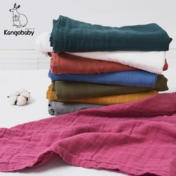 Kangobaby #Old Time# Hot Sale Plain Color Multi-Functional Muslin Swaddle Blanket