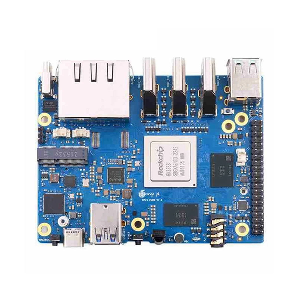 

Модуль Emmc для Orange Pi 5 Plus, 8 ГБ ОЗУ + 256 Гб ПЗУ, Восьмиядерный процессор RK3588, 64 бит, поддерживает видео 8K, 2,5 ГБ, поддерживает модуль WiFi6 BT