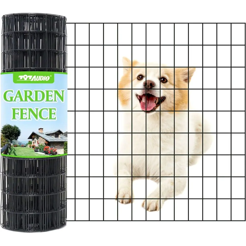 

Сварная проволочная сетка с черным ПВХ-покрытием, 16 калибров, 2x3, 72H x 100ft L, рулон садового забора, длина 50/100 футов, подходит для аппаратной ткани, Y