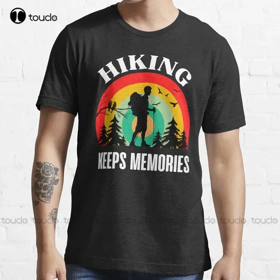 Hiking Keeps Memories  T-Shirt Shirt For Men High Quality Cute Elegant Lovely Kawaii Cartoon Sweet Harajuku Cotton Tee Shirts