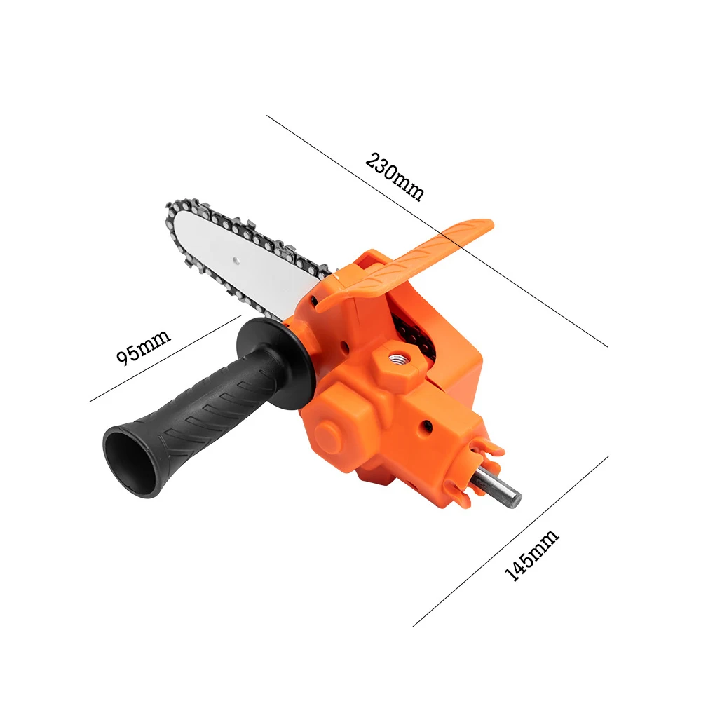 4 Inch Portable Electric Chain Saw Electric Drill to Electric Chain Saw Adapter Woodworking Pruning Cutter Tool Saw Bamboo Tool
