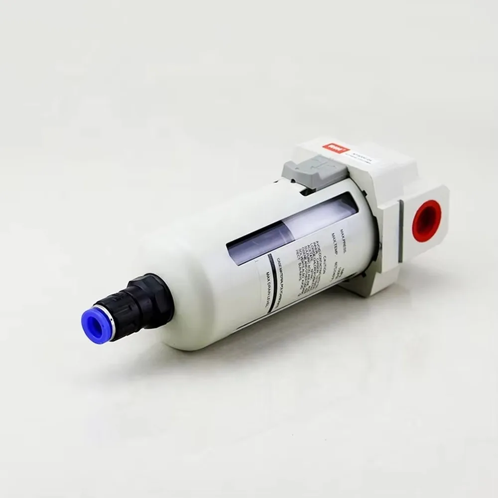 SMC Pneumatic Air Source Treatment Unit FRL Filter Regulator Lubricator Combo with Auto Drain, 3-in-1 Air Pressure