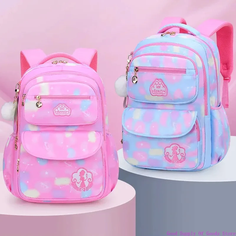 

new Children Girl Backpack School Bag Pink For Kid Child Teenage Schoolbag Primary Kawaii Cute Waterproof