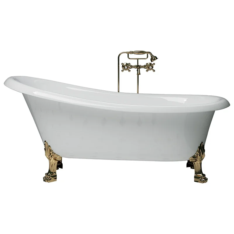 

Vintage princess bath acrylic freestanding classical beauty salon adult bathtub tank