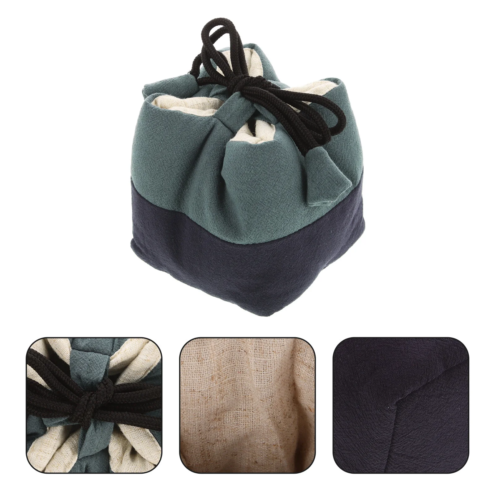 

Drawstring Cloth Teaware Storage Bag Portable Wear-Resistant Tea Set Pouch Travel Teapot Carrying Bag Kung Fu Tea Cup Holder