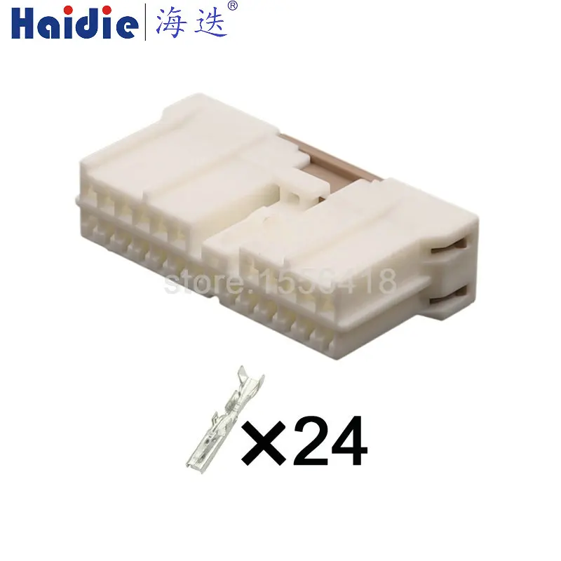 

1-50 sets 24pin auto electrical housing plug MG 621121 plastic wiring harness unsealed connector MG621121