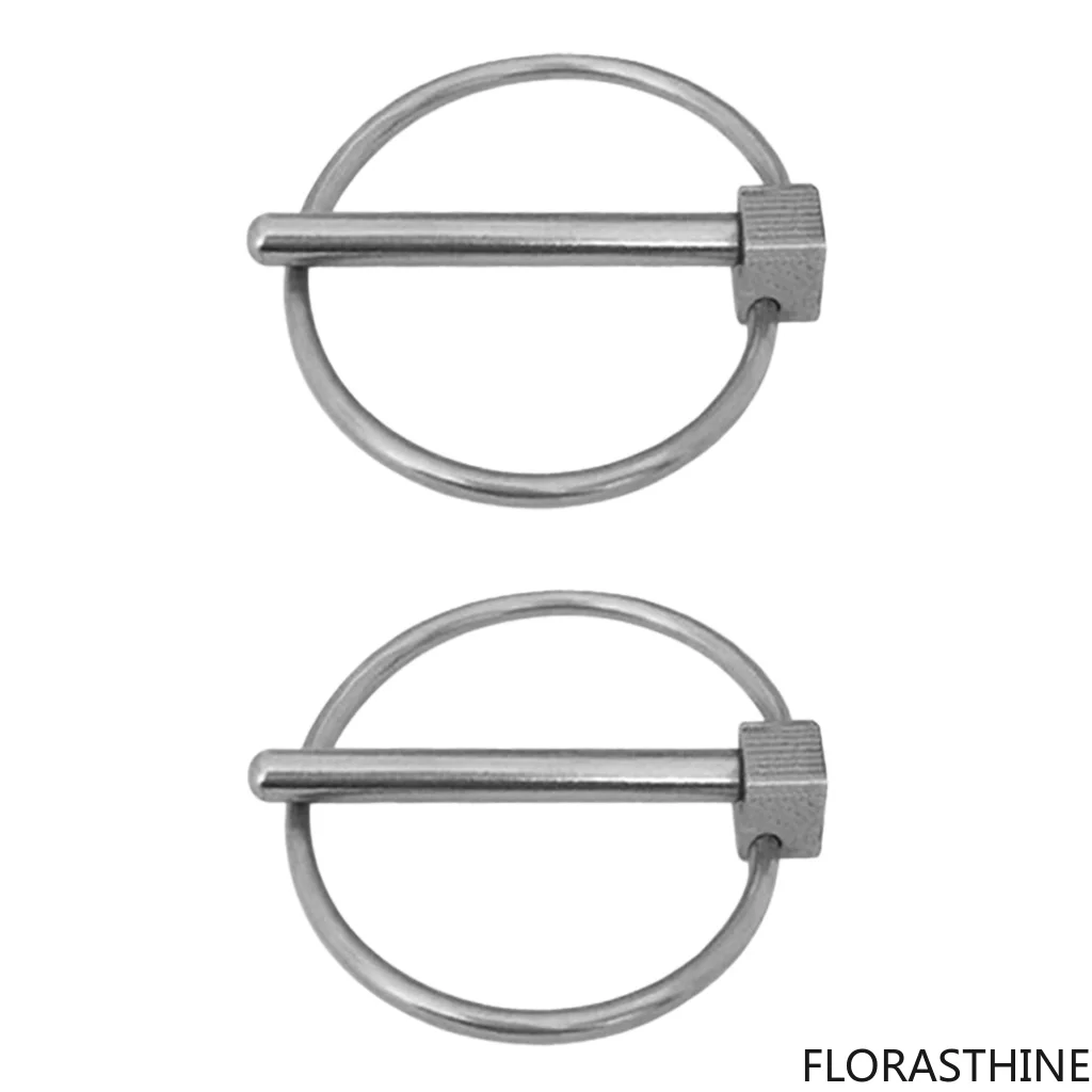 2x Stainless Steel Lynch Pins 4.0mm for Tractor Trailer Trolley Horsebox