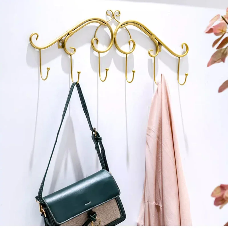 Metal Hook Towel Clothes Hanger Organizers Hat Storage Baby Scarf Modern Clothes Rack Bathroom Muebles Living Room Furniture