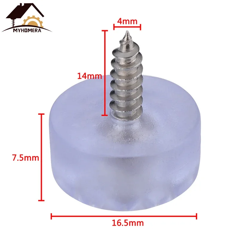 Almohadillas antideslizantes para patas de muebles, cubierta protectora de suelo para mesita de centro, mesita de noche, fondo redondo, PVC, 20