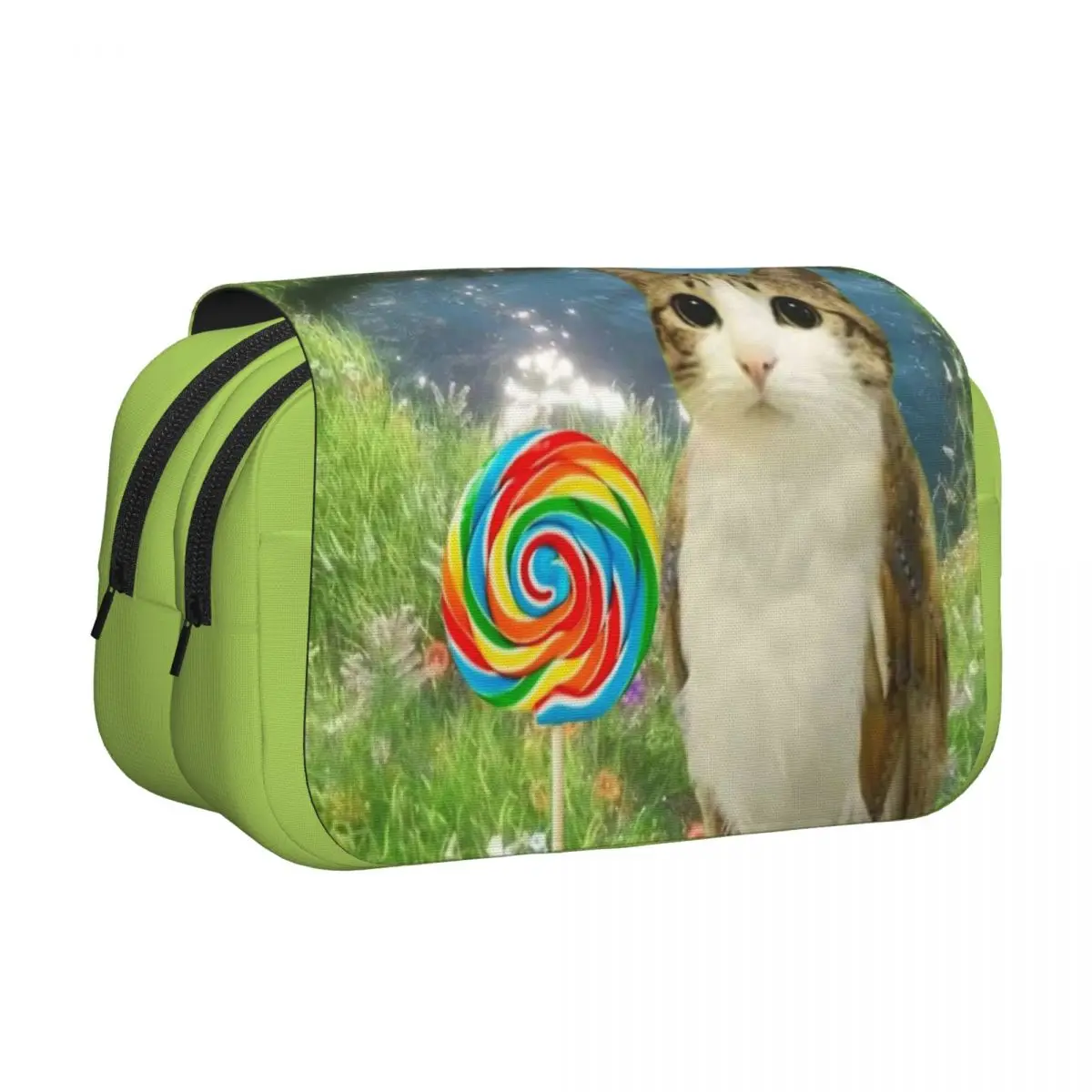 Dreamy Meowl CatOwl Cute Double Clamshell Pen Case Pencilcases Pen for Student Bags Students School Gifts Stationery