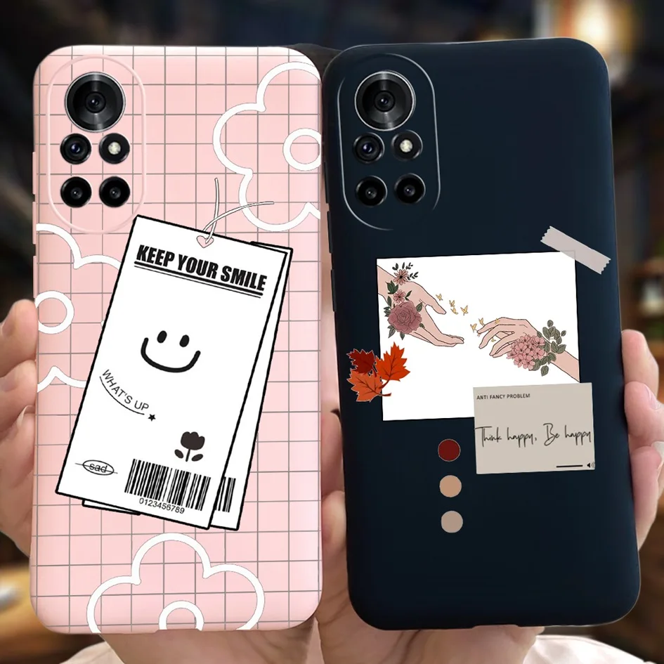 For Huawei Nova 8 Pro Case Nova 8i Cover Cute Cartoon Painted Soft TPU Back Phone Cover For Huawei Nova8i 8 i Nova8Pro SE Fundas