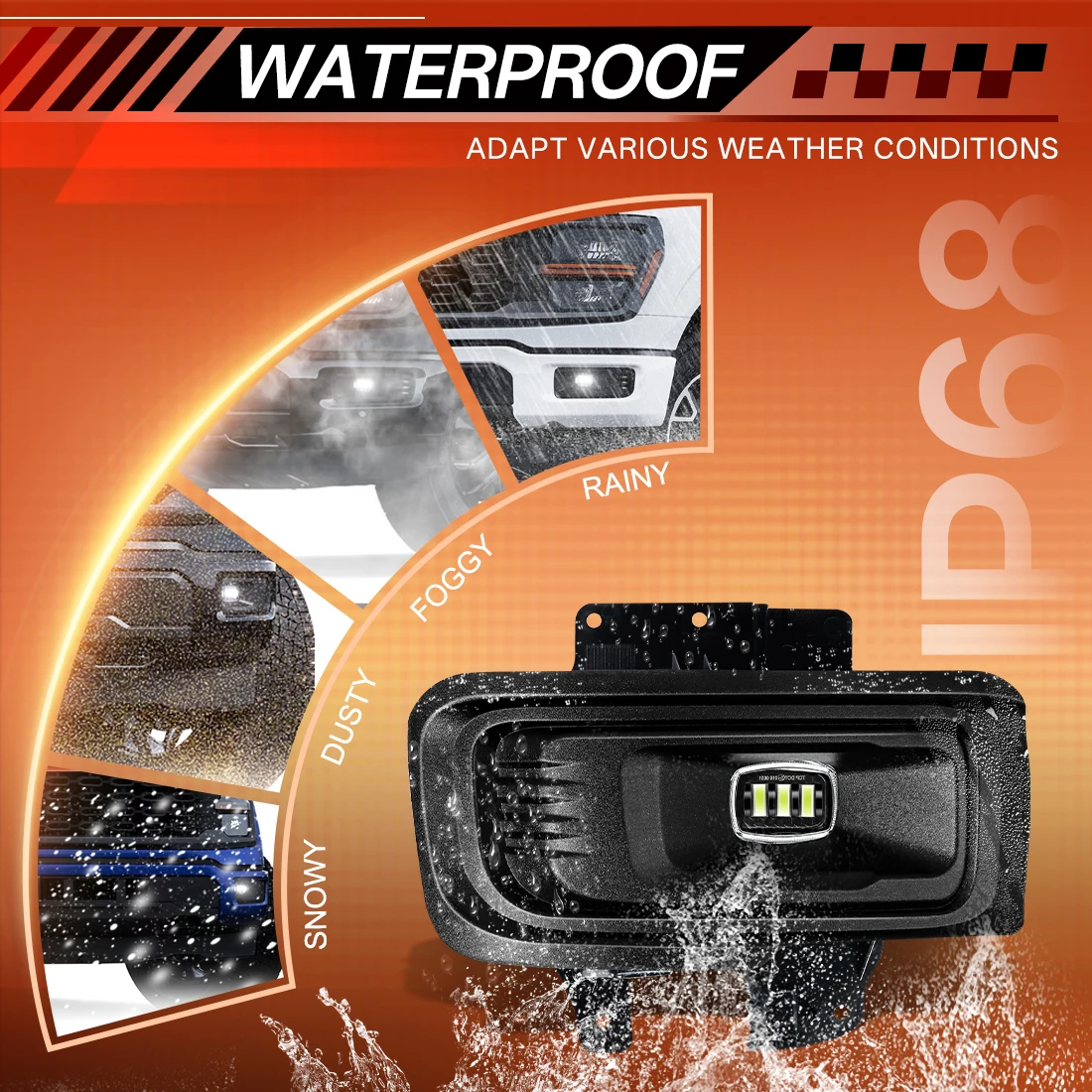 LED Fog Lamp Set For Ford F-15 - Car Accessories Xl review and price