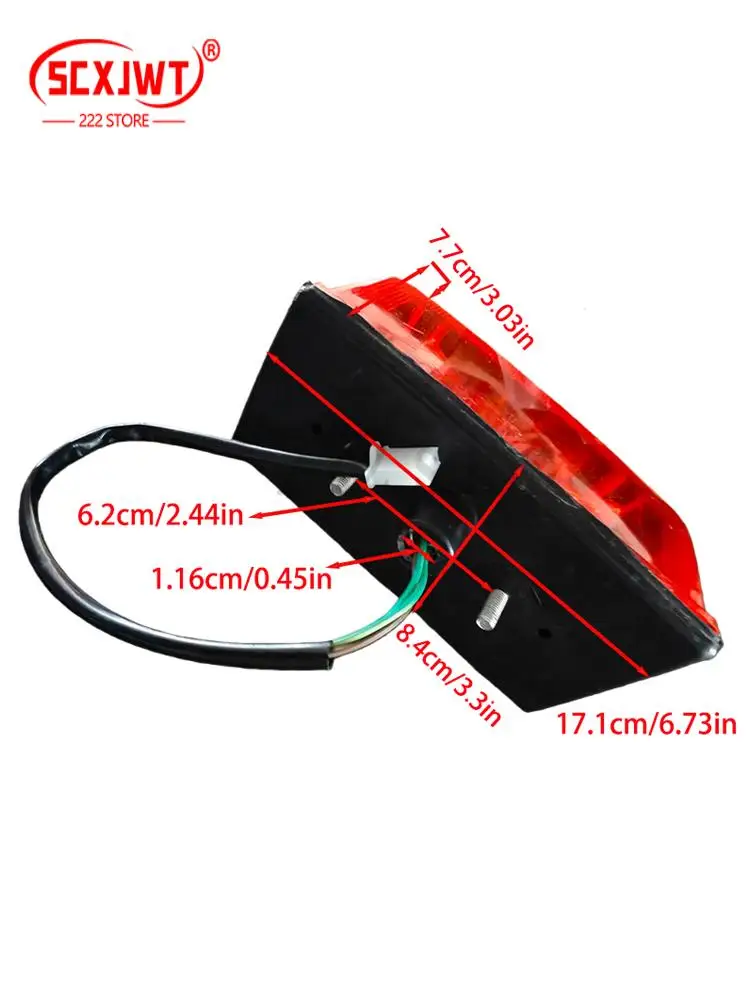 LED 3 سلك المصباح رئيس ضوء رئيس مصباح صالح ل ATV رباعية 110 125CC TaoTao ATA110D ATA110D1 ATA125D ATA135D ATA125 HW #6