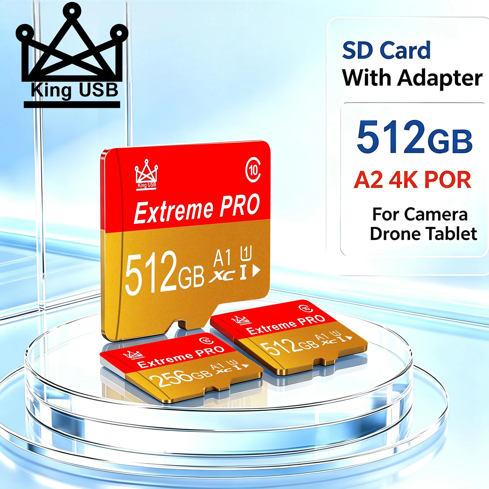 Stable Micro TF SD Card 32G/64G/128G/256G/512GB Memory Card SD Cards TF Cards HD V30 For Handheld Game/Mobile/Drone