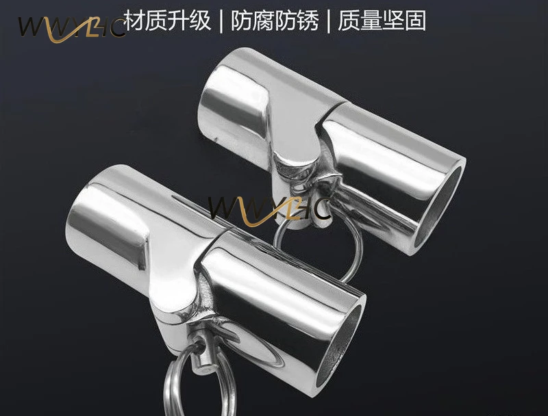 316 Marine Stainless Steel Bimini Slide Cap Sleeve Tube Connector Yacht Hardware