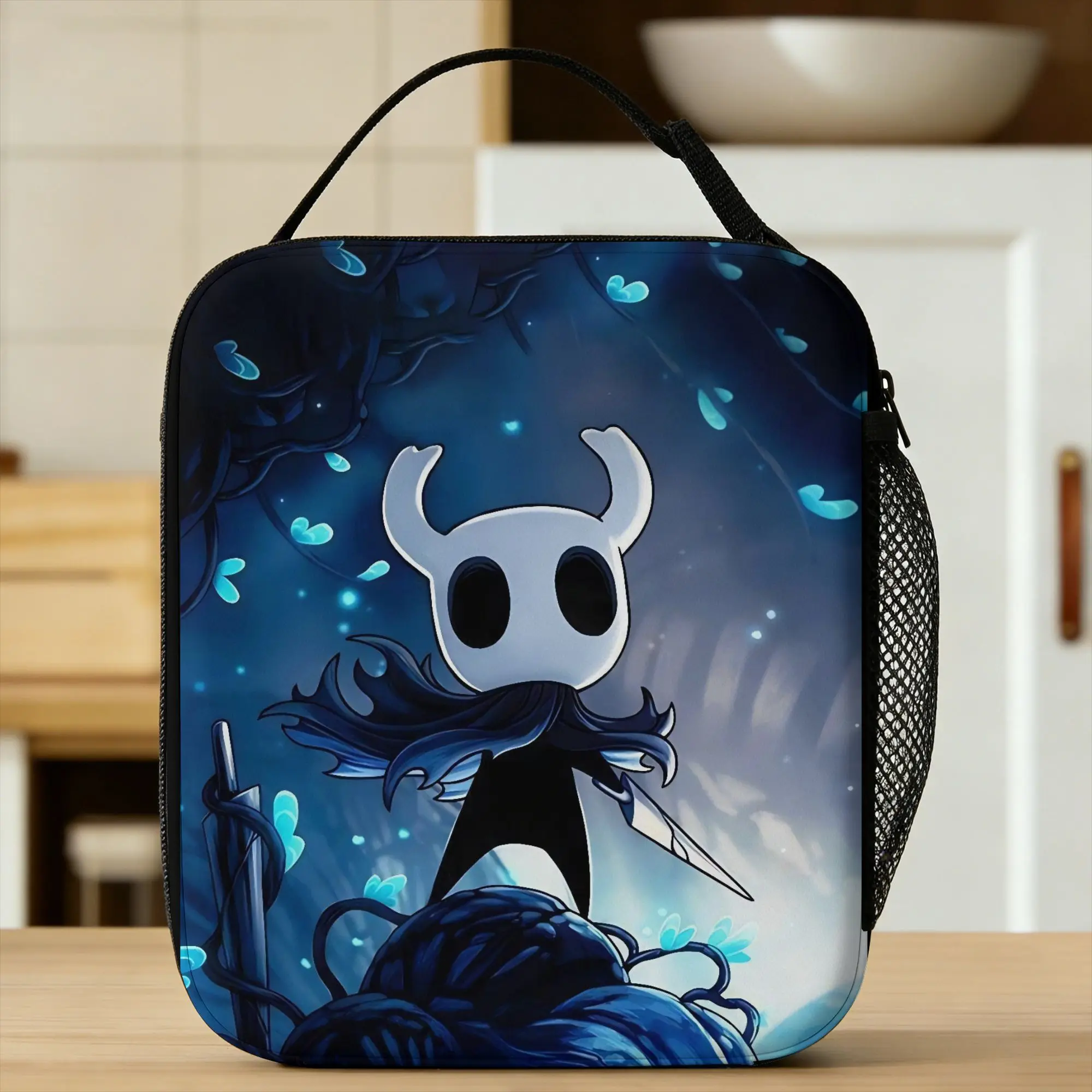 Hollow Knight Video Game Lunch Bag  Cute Lunch Box For Women Travel Convenient Cooler Bag Waterproof Graphic Tote Food Bags