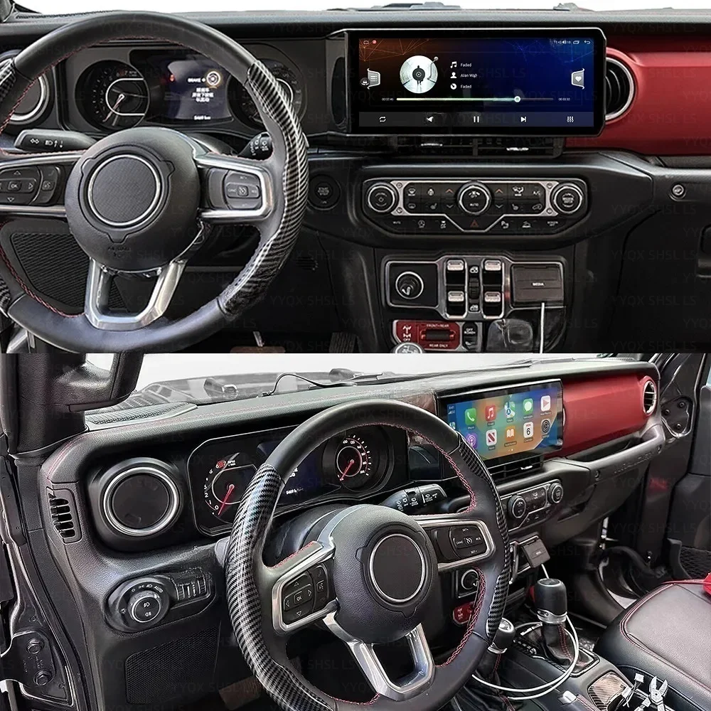 

Для Jeep Wrangler 2018-2021: автомагнитола с CarPlay, Android 14, мультимедийный проигрыватель, GPS-навигация