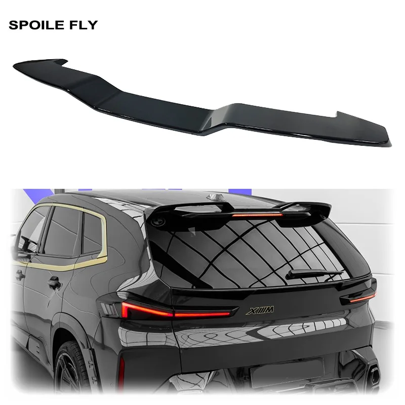 2023 2024 2025 2026 For BMW G09 XM M Sport MP Style Rear Roof Spoiler Wing Lip Body Kit High Quality ABS Gloss Black