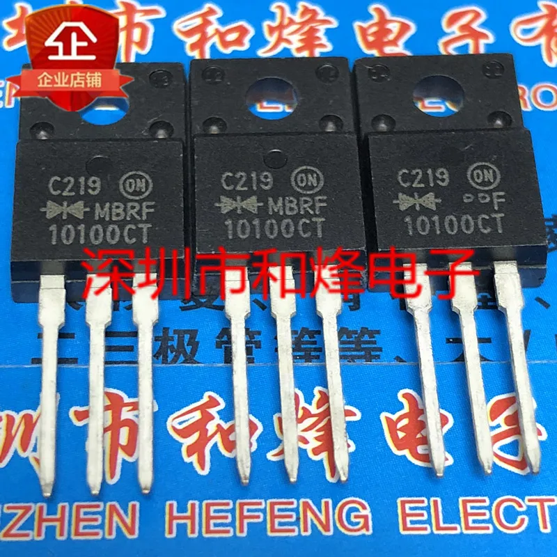 5 pieces MBRF10100CT  TO-220F 100V 10A