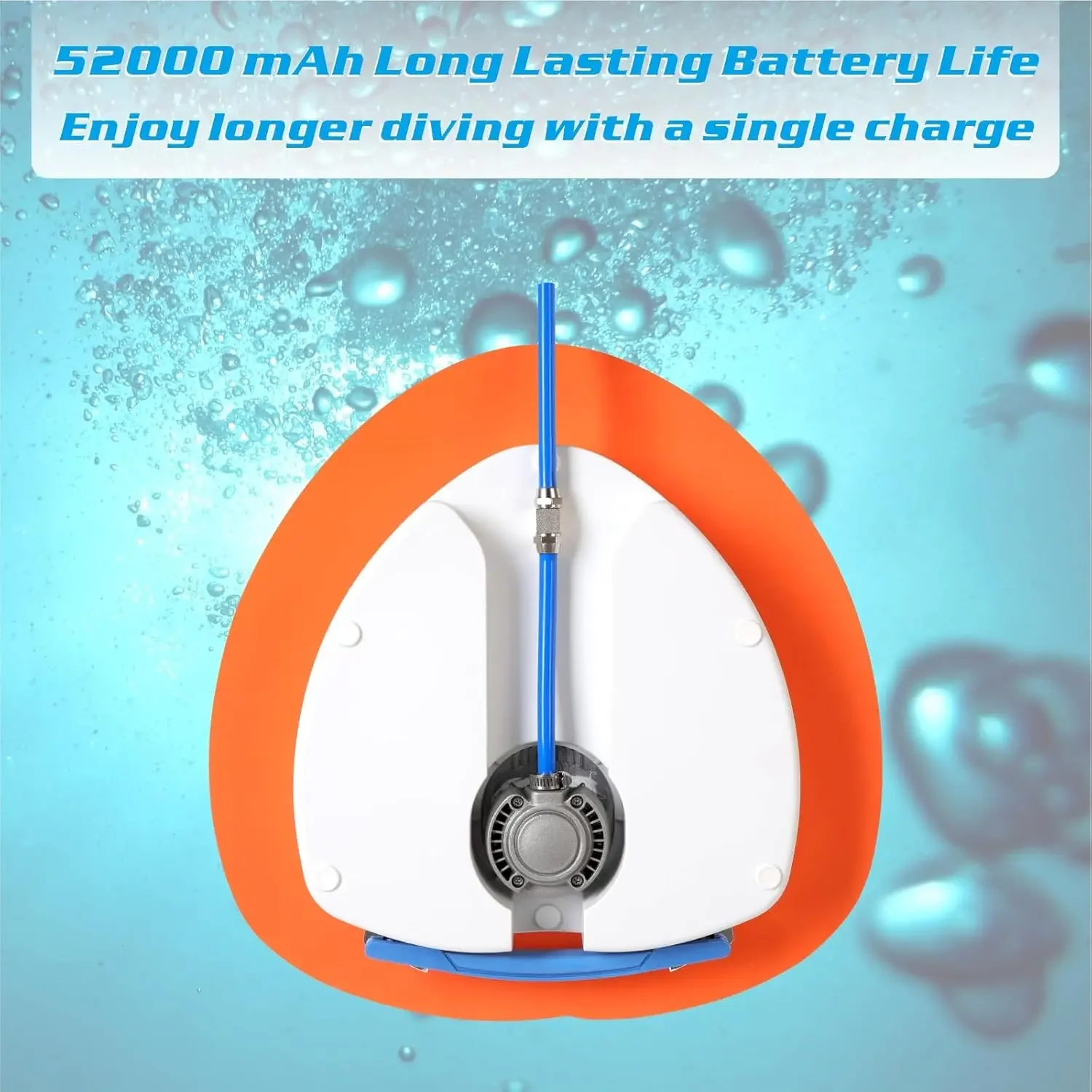 Scuba Diving Ventilator Tankless Diving System,Portable Rechargeable Scuba Diving Tank, Waterproof Air Compressor，Swimming Pool