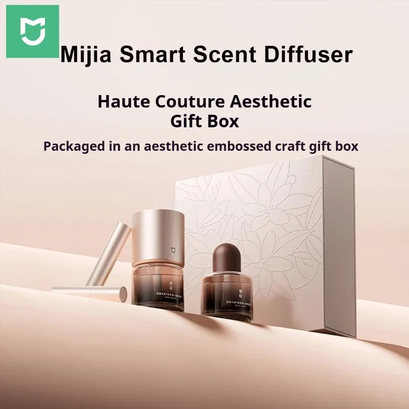 

Умный аромадиффузор Mijia в подарочной упаковке, с настраиваемым цветом, умным управлением, регулируемой подсветкой и портативным дизайном