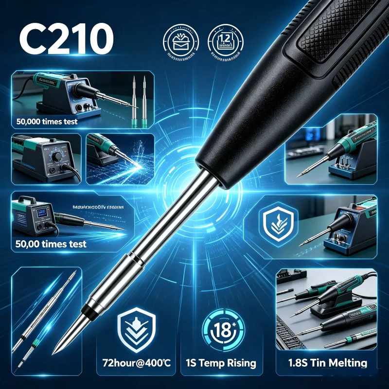 Wholesale HISEECON Original Factory  C210 Soldering Iron Tips Compatible With JBC C210 Series Soldering Station For Phone PCB IC