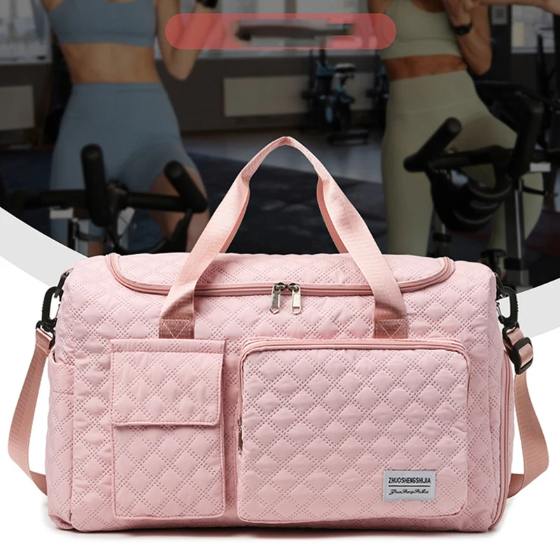 Border Minimalist Travel Bag Large Capacity Lightweight Fitness Dry Wet Separation Storage With Shoe Compartment Shoulder Bag