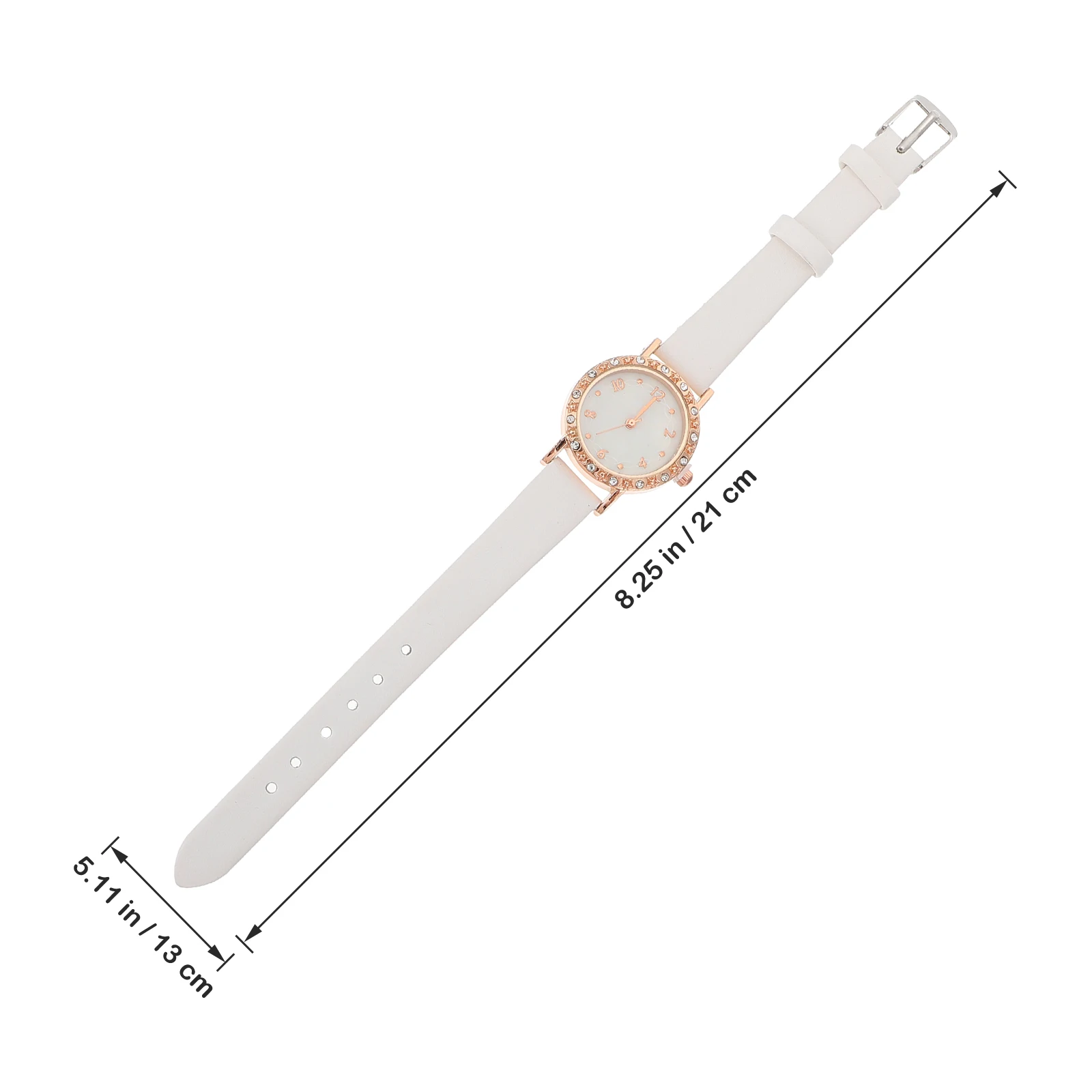 

Women Quartz Watch Fashion Casual Wrist Watch Crystal Buckle Adjustable Glass Material High Quality Birthday Gift