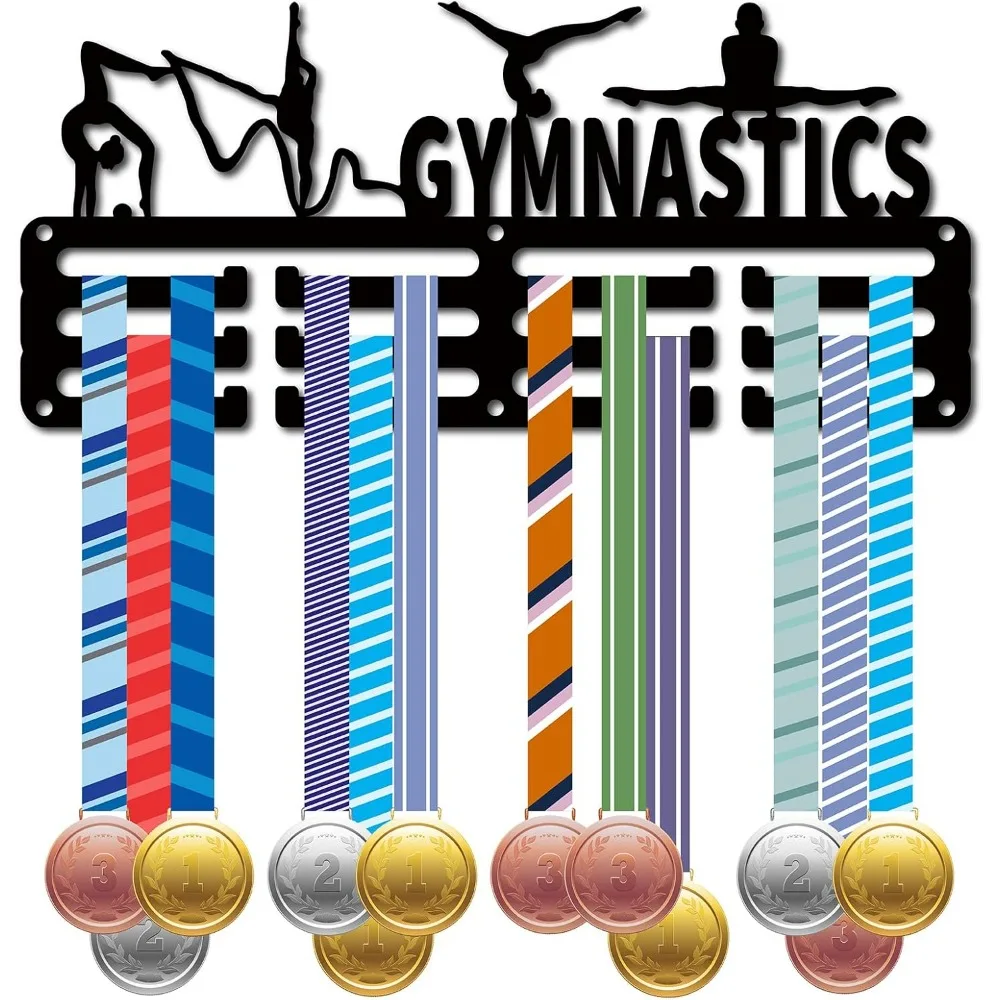 Gymnastics Medal Holder Medal Hanger Display Rack Sports Metal Hanging Awards Iron Small Mount Decor Awards for Wall Home Badge