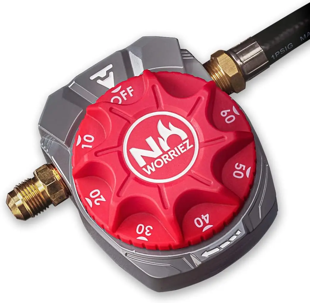 

Auto Shut-Off Gas Timer for Propane & Natural Gas, 100,000 BTU with Hose and Connector for Outdoor Grills