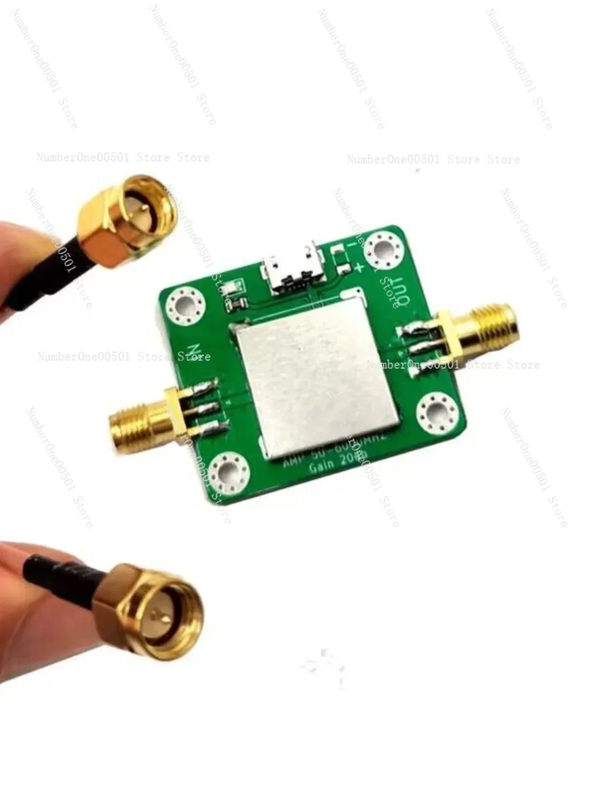 50M-6GHz low noise RF amplifier gain 20dB with USB power supply port