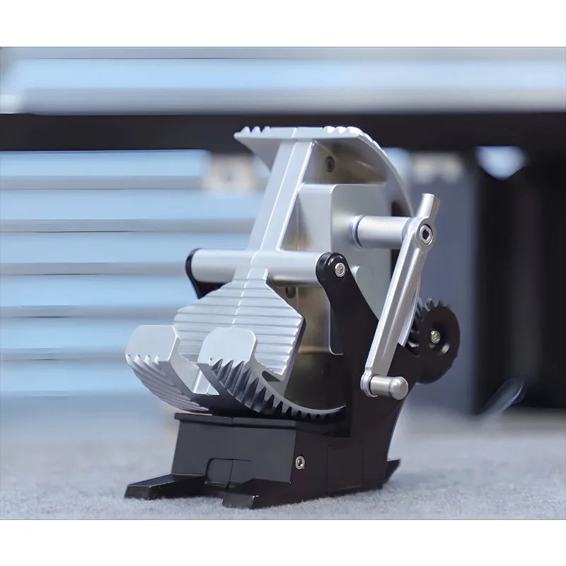 Alloy Mechanical Hand Crank Power Generation Phone Holder Steampunk Desktop Ornament Bracket