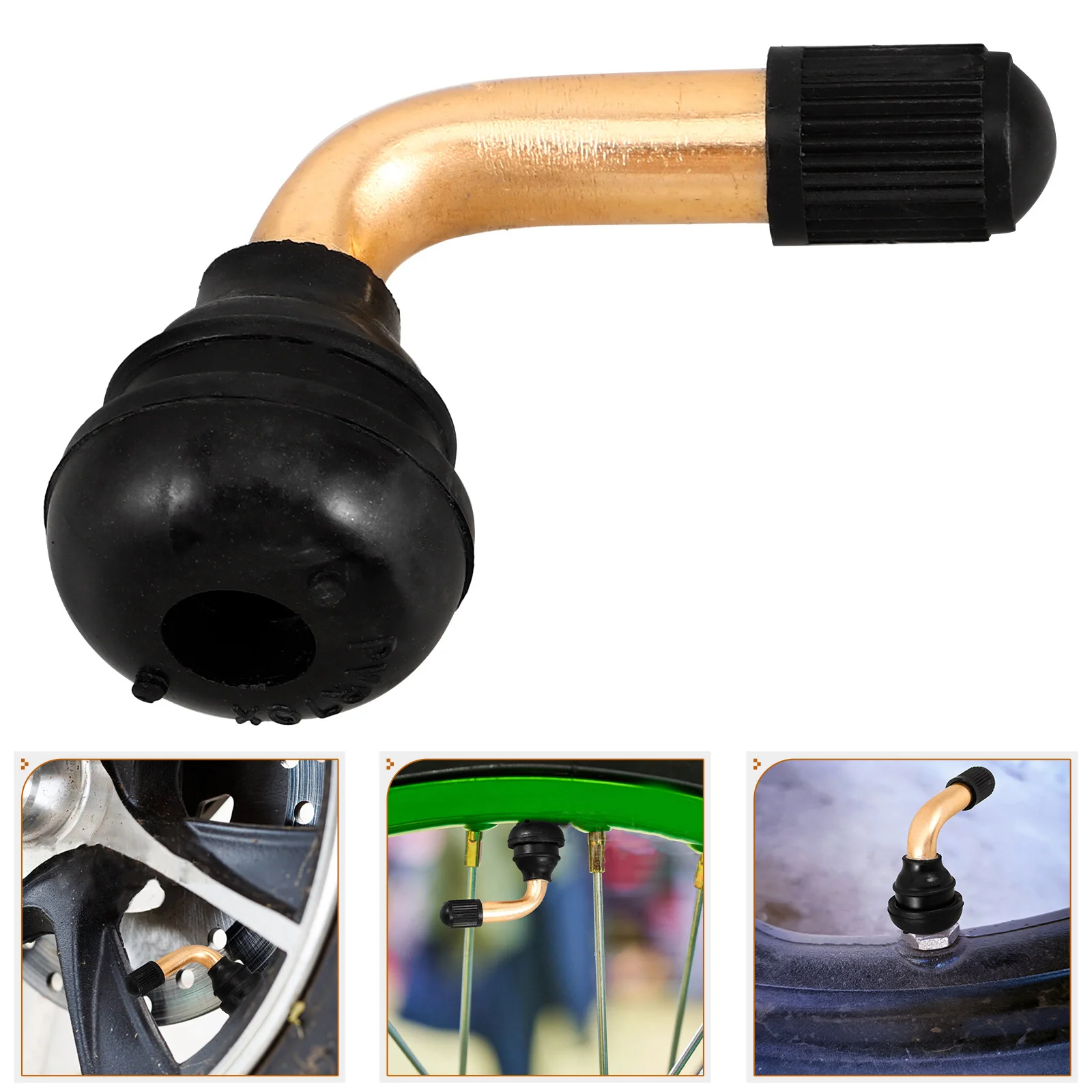 

Valve Stem Tire Valve Extension Stem Sturdy Rubber 45 Degree Bent Mouth Safe Reliable Compatible with Motorcycle Atv Beach Bike